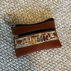 Brown Ecuador Keychain Pouch
